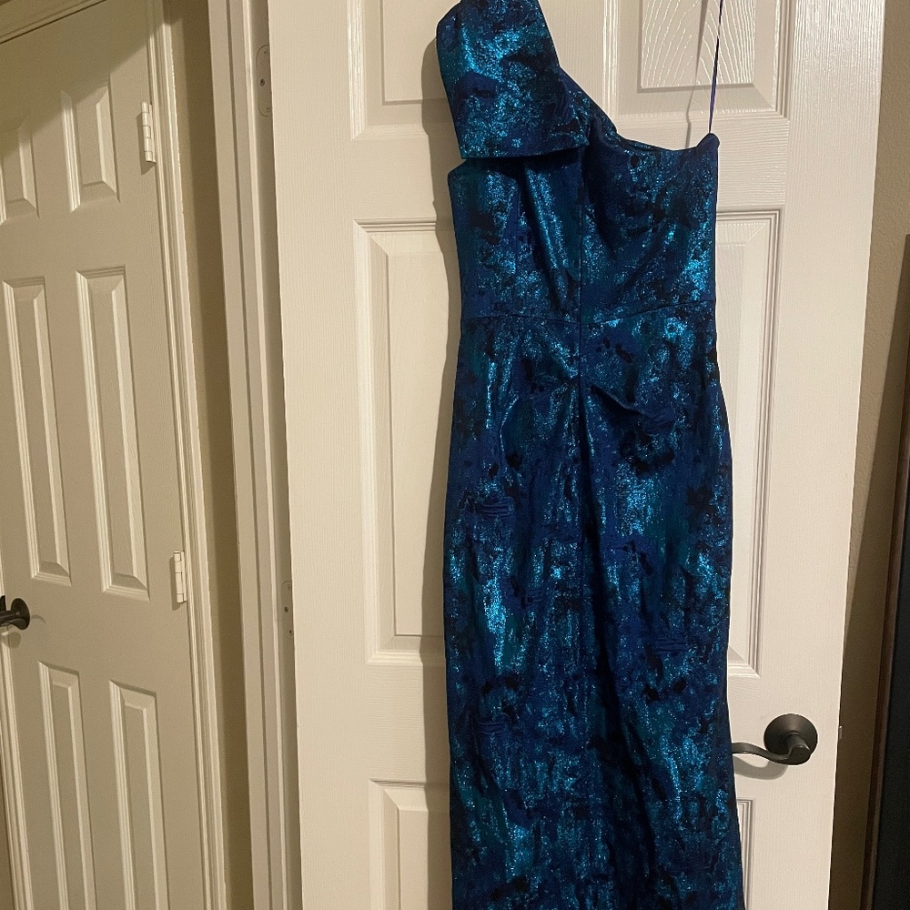 Teri Jon for Ricki Freeman One Shoulder, Formal Evening Gown, Mother of Bride 8 - Picture 8 of 9